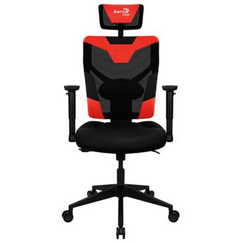 Игровое компьютерное кресло, Aerocool, Guardian-Champion Red, Воздухопроницаемый сетчатый,
