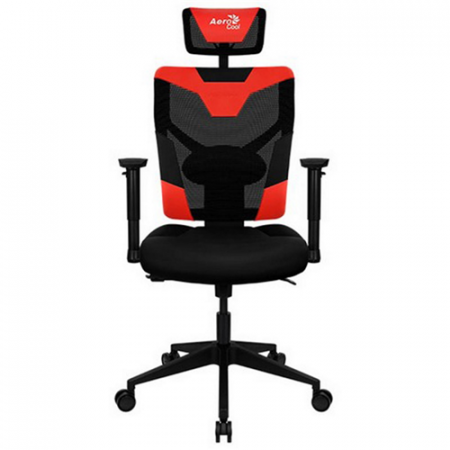 Игровое компьютерное кресло, Aerocool, Guardian-Champion Red, Воздухопроницаемый сетчатый,