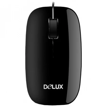 Компьютерная мышь, Delux, DLM-110OUB, 3D, Оптическая, 800dpi, USB, Длина кабеля 0,75 метра
